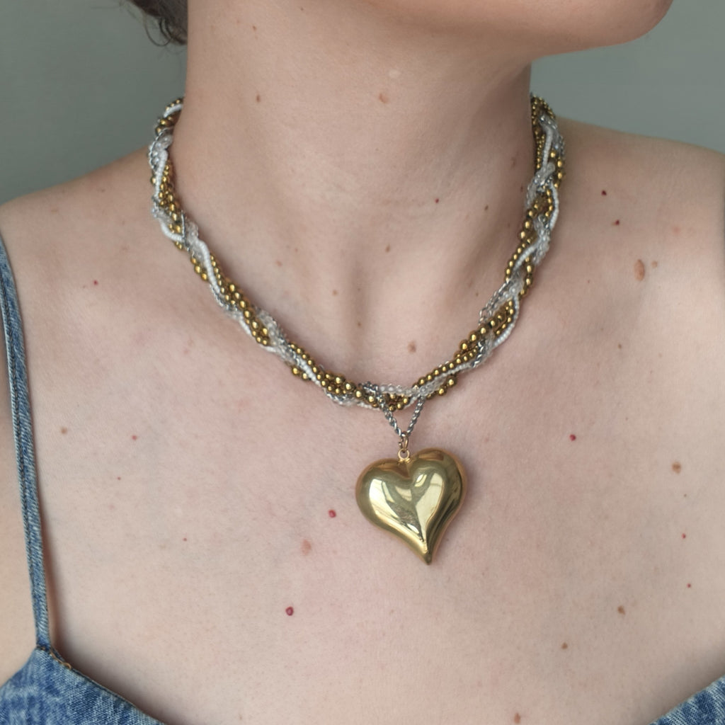 COLLAR CORAZON ACERO